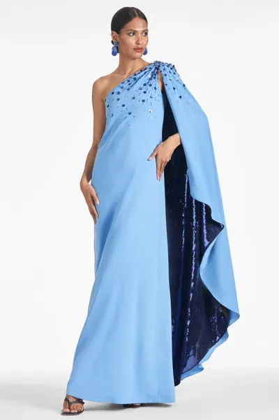 Sachin & Babi Leila Gown In Blue