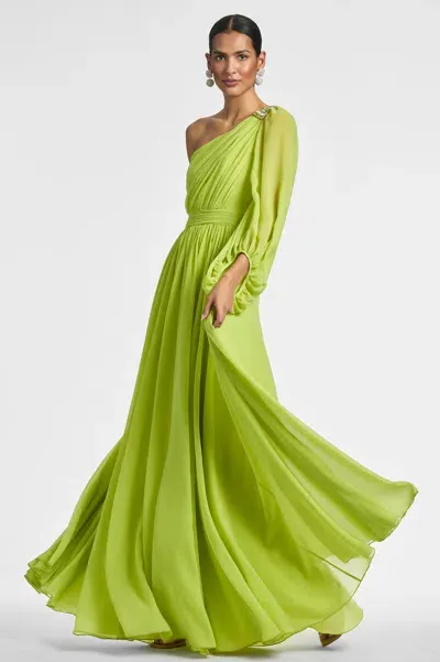 Sachin & Babi Makayla Gown In Chartreuse