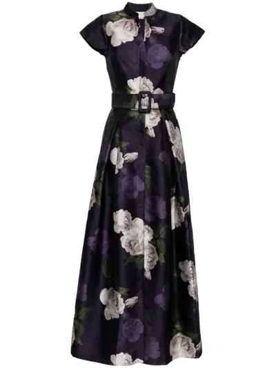 Sachin & Babi Marta Gown In Purple