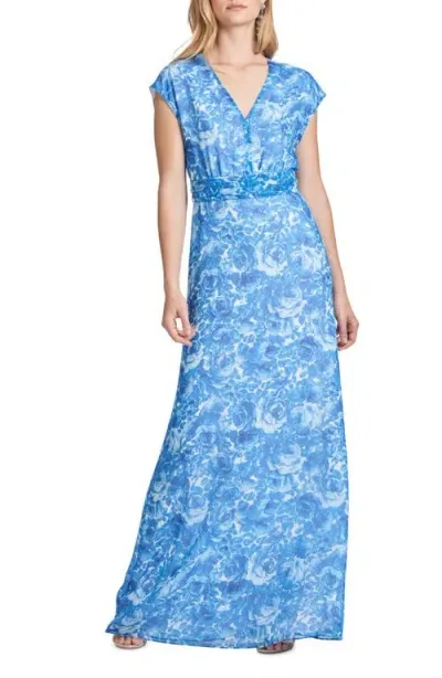 Sachin & Babi Leah Gown In Mediterranean Blooms