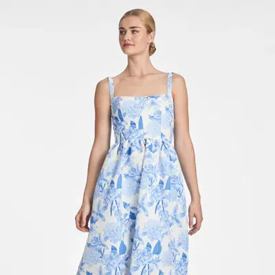 Sachin & Babi Tinsley Dress In Powder Azure Fields