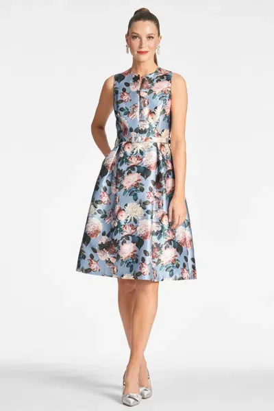 Sachin & Babi Tish Floral-print Dress In Blau