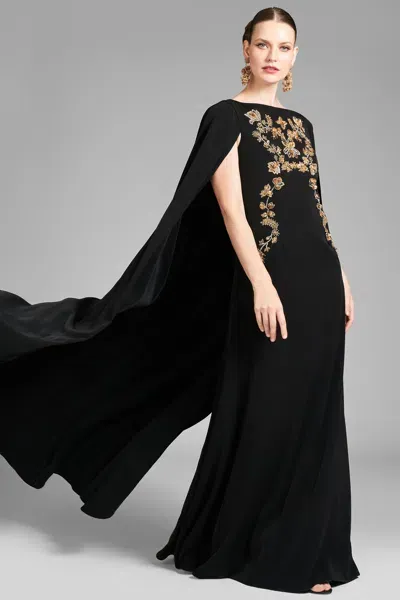 Sachin & Babi Vittoria Gown In Black