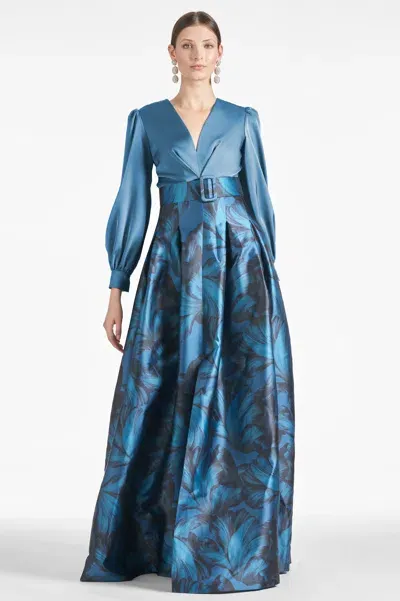 Sachin & Babi Zoe Gown In Blue