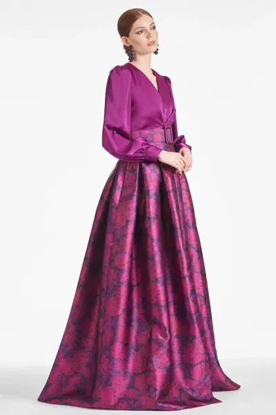 Sachin & Babi Zoe Gown In Purple