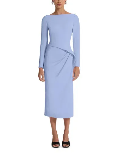 Safiyaa Craina Midi Dress In Carolina Blue