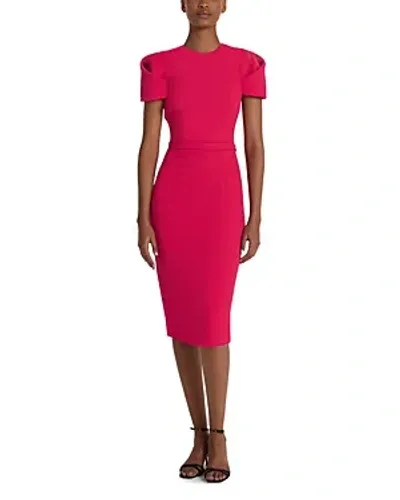 Safiyaa Delina Midi Dress In Raspberry