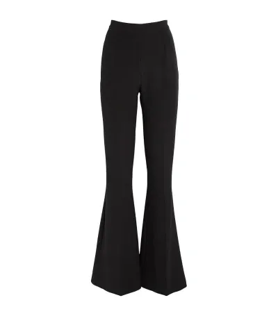 Safiyaa Flared Halluana Trousers In Midnight Blue