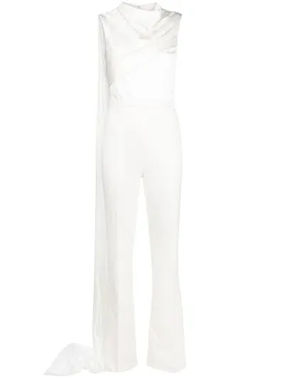 Safiyaa Scarf Detail Jumpsuit In Weiss