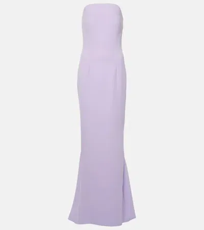 Safiyaa Sofie Crêpe Gown In Purple