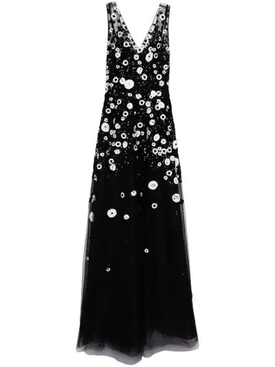 Saiid Kobeisy Bead-embellished Tulle Gown In Black