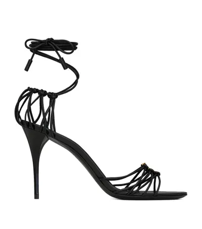 Saint Laurent Babylone Heeled Sandals 90 In Black