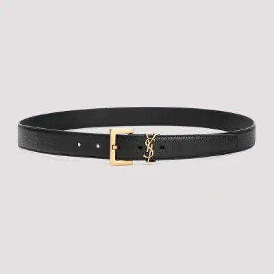 Saint Laurent Belt 95 In Black