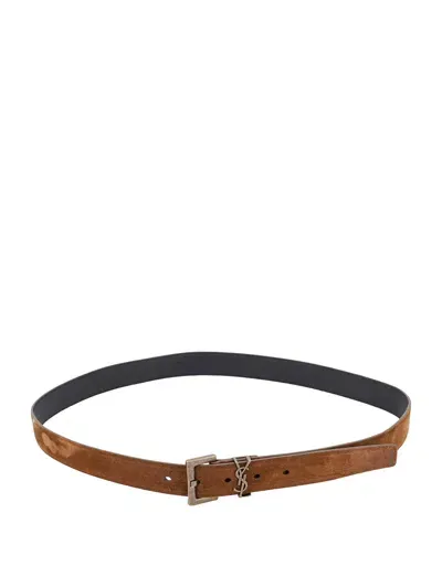 Saint Laurent Belt In Dk Land