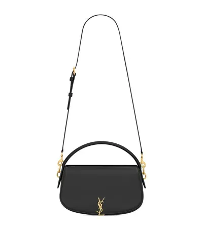 Saint Laurent Calfskin New Voltaire Crossbody Bag In Black