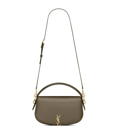 Saint Laurent Calfskin New Voltaire Crossbody Bag In Green