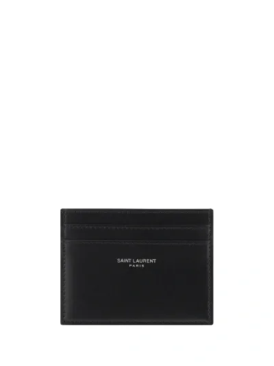 Saint Laurent Card Holder In Nero