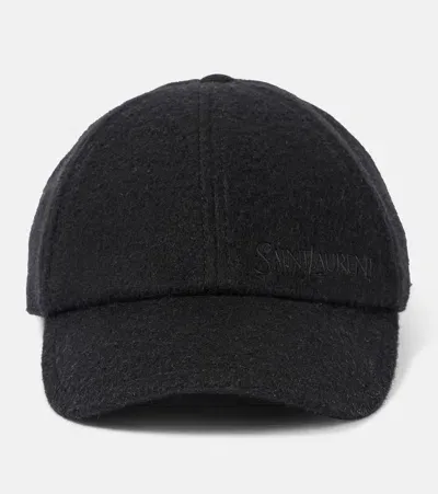 Saint Laurent Cashmere Hat In Black