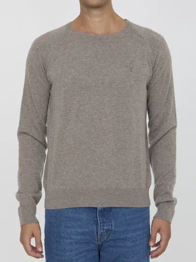 Saint Laurent Cassandre Pullover In Grey