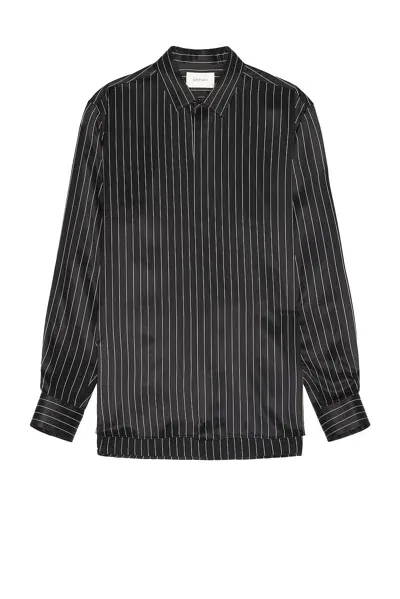 Saint Laurent Chemise Col Yves In Black