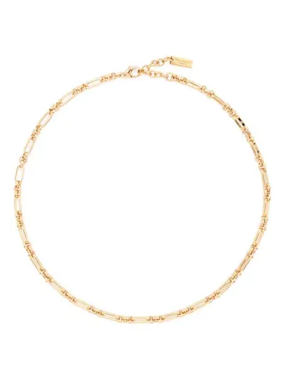 Saint Laurent Collier Court Chaine In Gold