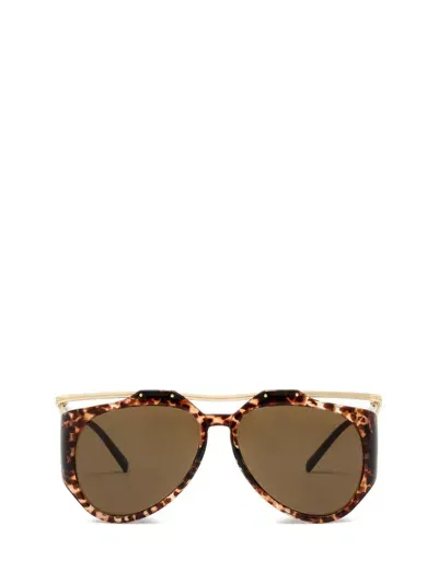 Saint Laurent Eyewear Aviator In Multi