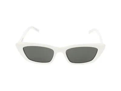 Saint Laurent Eyewear Cat In White