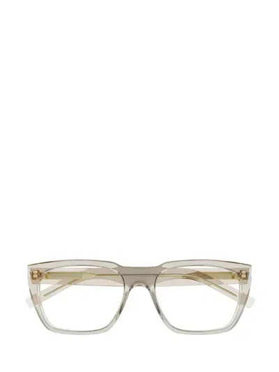 Saint Laurent Eyewear Eyeglasses In Beige