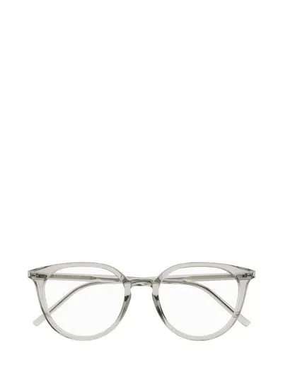 Saint Laurent Eyewear Eyeglasses In Beige