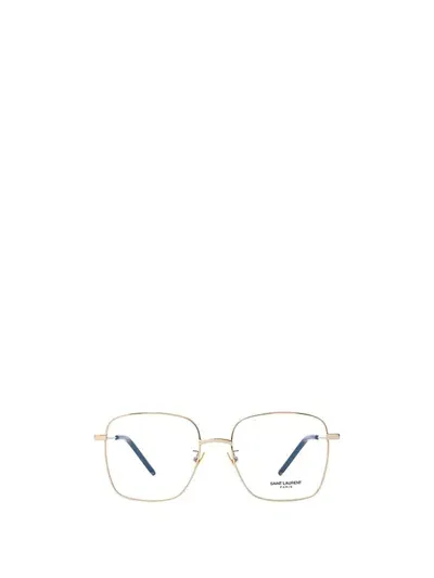 Saint Laurent Eyewear Eyeglasses In Gold