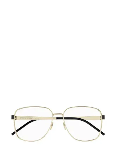 Saint Laurent Eyewear Eyeglasses In Gold