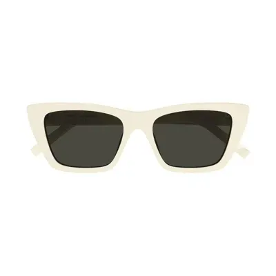 Saint Laurent Eyewear Sl 276 Mica Cat In White