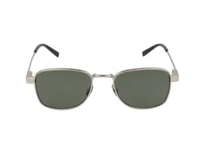 Saint Laurent Eyewear Square Frame Sunglasses In Silver