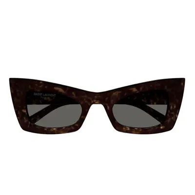 Saint Laurent Eyewear Sunglasses In Havana