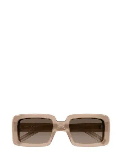 Saint Laurent Eyewear Sunglasses In Orange