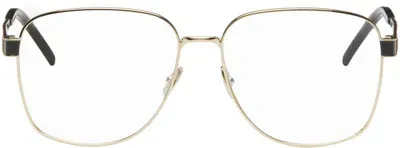 Saint Laurent Gold Sl M134 Glasses In 003 Gold