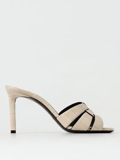 Saint Laurent Heeled Sandals  Woman Color Ice In Neutral