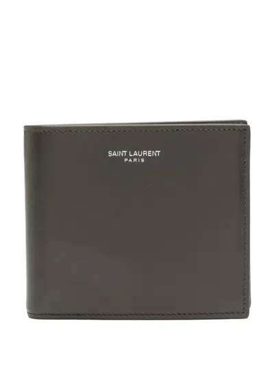 Saint Laurent Leather Wallet In Brown