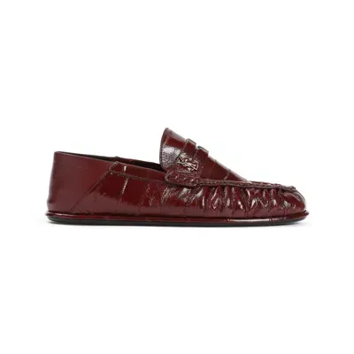 Saint Laurent Loafers In Red