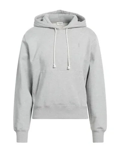 Saint Laurent Melange Grey Cotton Sweatshirt