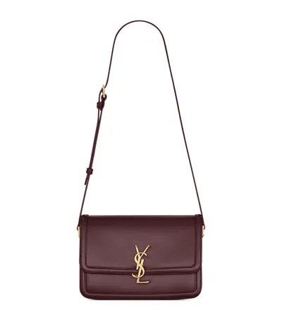 Saint Laurent Medium Solferino Satchel In Burgundy