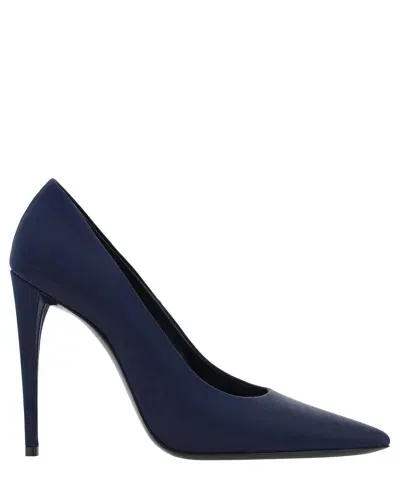 Saint Laurent Monceau Pumps In Blue