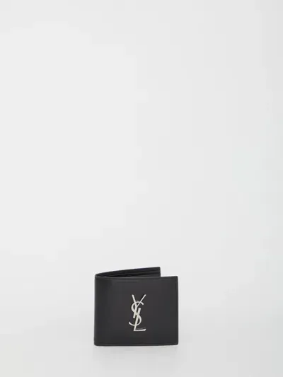 Saint Laurent Monogram Wallet In Black