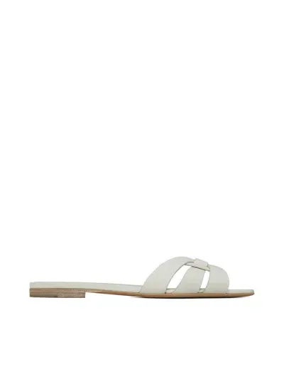 Saint Laurent Mules Shoes In White