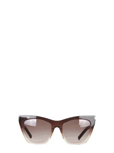 Saint Laurent New Wave Sl 214 Kate Sunglasses In Multicolor