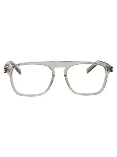 Saint Laurent Optical In 005 Beige Beige Transparent