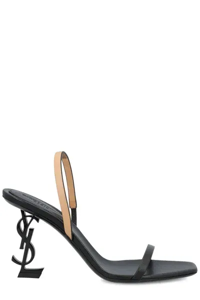 Saint Laurent Opyum Sandals In Black