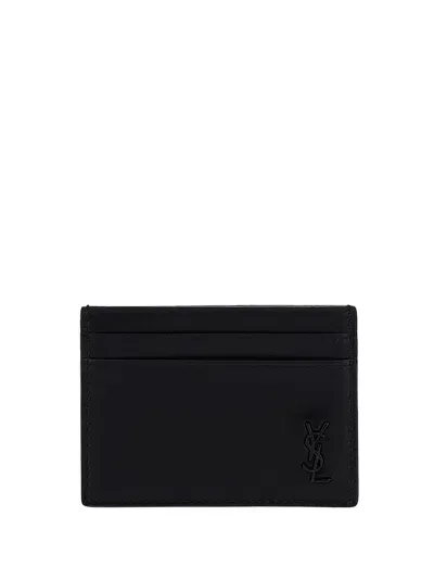 Saint Laurent Portacarte In Black