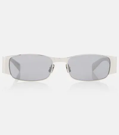 Saint Laurent Eyewear Sl 738 Recrangular Frame Sunglasses In Silver