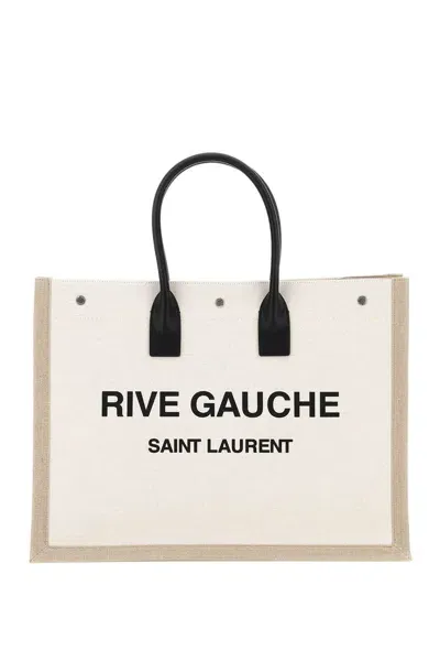 Saint Laurent Rive Gauche Tote Bag In White